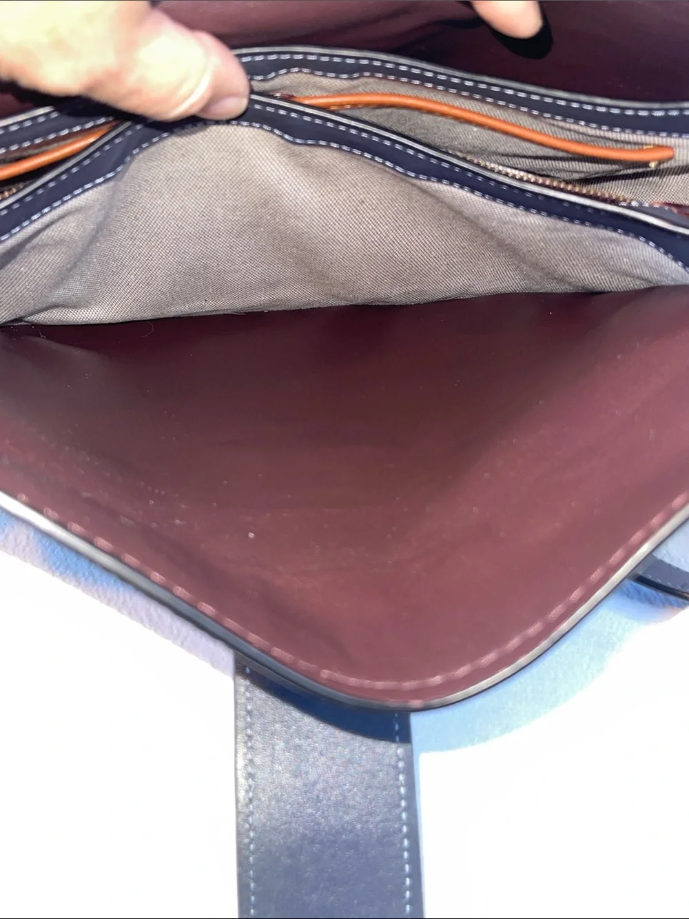 Coach B1873-29220 1941 Page 27 Glovetanned Pebble Leather Crossbody Navy